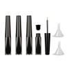 4 Pieces 3ml Empty Eyeliner Tubes with Refillable Eyelash Growth Liquid Bottle Plastic Eyeliner Vials Tube with Brush Eyelash Growth Oil Mascara Tube Come with 2 Mini Palstic Funnels, Black view 1