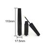 4 Pieces 3ml Empty Eyeliner Tubes with Refillable Eyelash Growth Liquid Bottle Plastic Eyeliner Vials Tube with Brush Eyelash Growth Oil Mascara Tube Come with 2 Mini Palstic Funnels, Black view 3