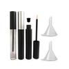 3 Pieces 5ml Empty Eyeliner Tubes Refillable Eyelash Growth Liquid Bottle Plastic Eyeliner Vials Tube with Brush Eyelash Growth Oil Mascara Tube for Cosmetics Come with 2 Mini Palstic Funnels view 1