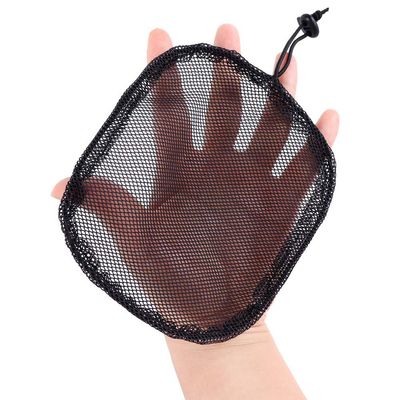 5 Pcs Hair Net for Making Afro Puff Drawstring Ponytail And Afro Hair Bun - Black Glueless Ponytail Wig Net with 10 Pcs Wig Combs - Adjustable Strap Afro Hair Bun Weaving Net For Women (S/Square)