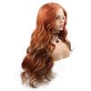 Kalisa Lace Front Wigs Orange Mix Brown 2 Colors Loose Curly Hairstyle 24 Inch Pre Plucked Fashion Synthetic Wigs for Black Women High Density 150 view 2
