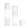 100 Sets Empty Lip Balm Tubes Bulk Round with Caps for DIY Lipstick Homemade, 3/16 OZ (5.5 ML), Clear, BPA Free, 100 Tubes and Caps view 2