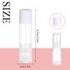 100 Sets Empty Lip Balm Tubes Bulk Round with Caps for DIY Lipstick Homemade, 3/16 OZ (5.5 ML), Clear, BPA Free, 100 Tubes and Caps view 3