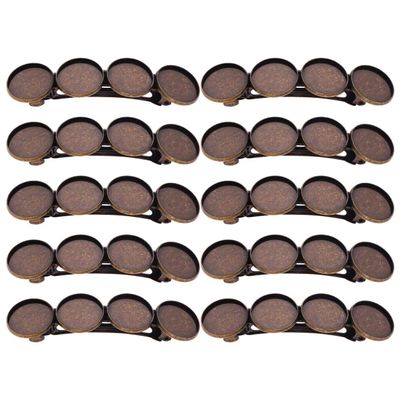 Milisten 10pcs Stylish Hair Accessories Bronze Spring Clips for Headdress Crafting for Creative Hair Styles and Custom Designs Fine Workmanship