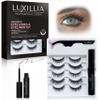 Luxillia Magnetic Eyelashes with Applicator Kit - 7 Set Natural Eye Lashes view 1