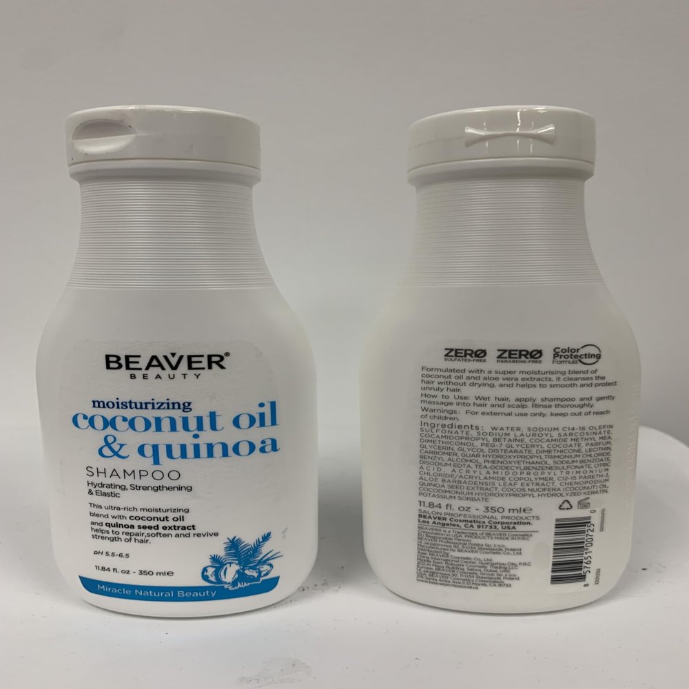 BEAVER Moisturizing Coconut Oil & Milk Shampoo AND Conditioner 350 ml