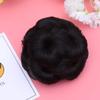 1pc Real Hair Wigs Hair Donut Updo Ponytail Hair Bun Chignon Synthetic Wavy Bun Hair Barrettes for Women Hair Bun Extensions Barrettes for Girls Hair Bun Clip Comb Matte Bride view 3