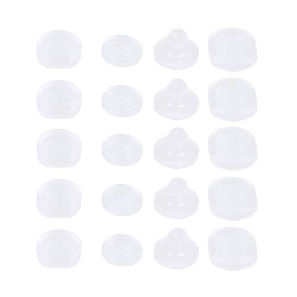 100pcs Ear Clip Pad Pain-proof Ear Pad Ear Clip Mat Ear Clamp Accessories