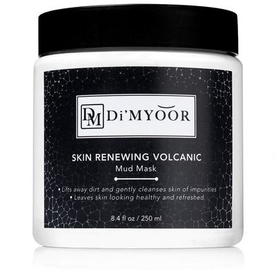 2 - PACK Skin Renewing Volcanic Mud Mask by Di'Myoor - Dirt Skin and Blackhead Remover - Skin Renewal Moisturizer, Revitalizing and Anti Aging Facial Cleanser