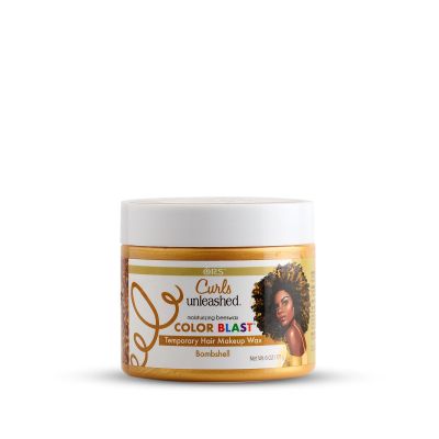 Curls Unleashed Color Blast Temporary Hair Makeup Wax with Moisturizing Beeswax, Bombshell, (6.0 oz)