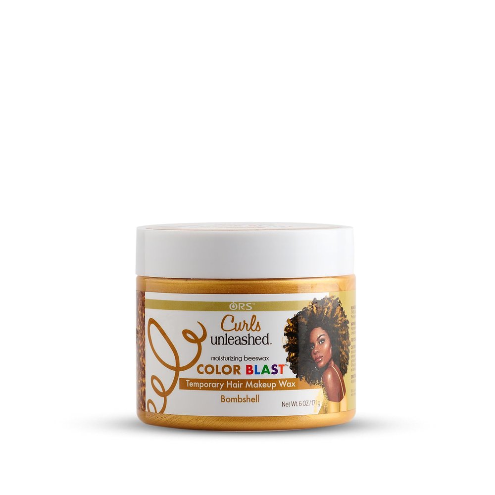 Curls Unleashed Color Blast Temporary Hair Makeup Wax with Moisturizing Beeswax, Bombshell, (6.0 oz)