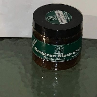 Aimesif Moroccan Black Soap (Eucalyptus & Lavendar) 16oz.