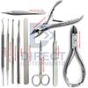 10Pcs Toe Nail Removal Set Chiropody Podiatry Instruments Ingrown Nipper Scissors Curette view 1