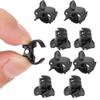 100PCS Mini Hair Clips, Black Plastic Stylish Jaw Clips Non Slip Hair Clip Clamps Small Hair Crown Claws Pins Clamps for Girls and Women view 2