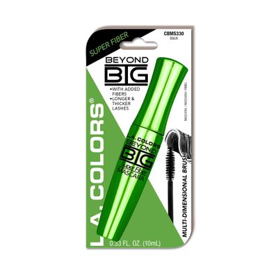 L.A. COLORS Beyond Big Super Fiber Mascara (carded), Black CBMS330