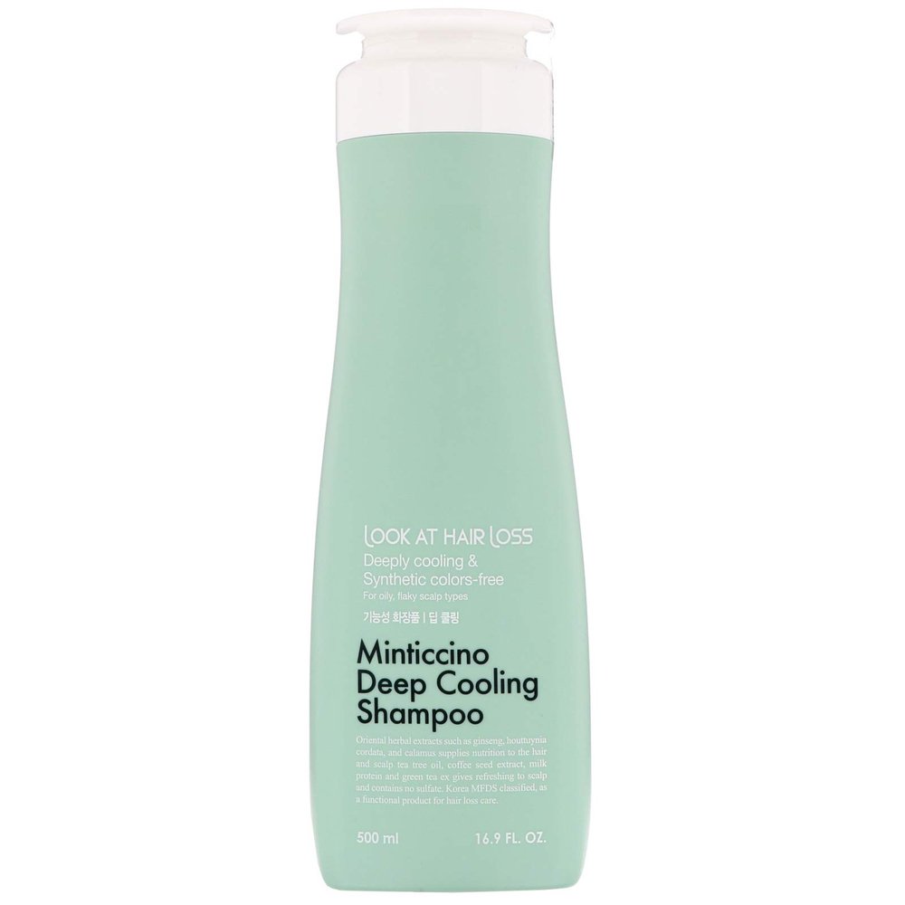 Doori Cosmetics Look at Hair Loss, Minticcino Deep Cooling Shampoo, 16.9 fl oz (500 ml)