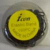 100 Count Black Elastic Hair Bands view 1