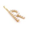 2pcs Bridal Rhinestone Bobby Wedding Hair Clips Letter Hair Rhinestone Word Gold Bobby Clips Pearl Tiara Pearl Pin Pins Bride South Korea view 2