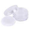 2 Pcs 50g Empty Loose Powder Case Transparent Face Powder Box Refillable Makeup Cosmetic Powder Container with Powder Puff, Sifter and Lid view 1