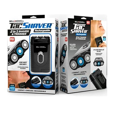 Bell+Howell TACSHAVER Moustache and Beard Trimmer, Shaver Seen On TV (Regular)