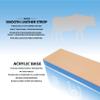 Jende 210x70mm Cow Leather Knife Strop on 3/4" thick weatherproof acrylic-Leather Knife Strop view 3
