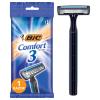 BIC Comfort 3 Disposable Razors, Long-Lasting 3-Blade Razors for Men, Perfect razors Designed for Smooth and Comfortable Shave, 1-Count view 1