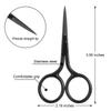 Mudder 3 Pack Small Nose Scissors Facial Hair Trimming Mini Beauty Stainless Steel Grooming Pointed Scissor for Grooming Eyebrows, Nose, Mustache, Beard view 2