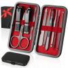 OKOMER Manicure Set for Men, 10-Piece Nail Clippers Set, Gifts for Men view 1