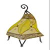 Treasures Of Morocco Henna Lamps & Sconces Moroccan Hand Made Leather lamp Henna Tattoo African Yellow Beige view 2