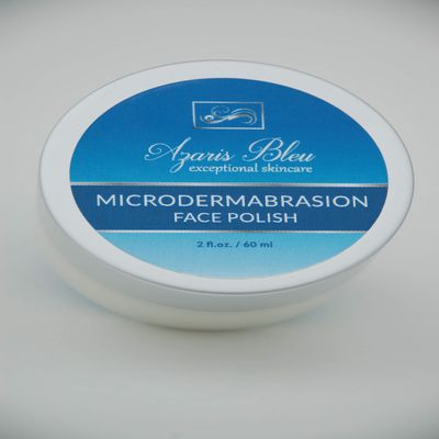 MICRODERMABRASION FACE POLISH AZARIS BLEU ORGANIC & NATURAL SKINCARE