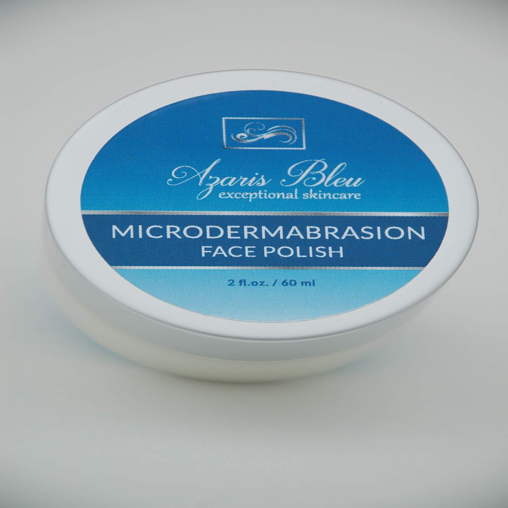 MICRODERMABRASION FACE POLISH AZARIS BLEU ORGANIC & NATURAL SKINCARE