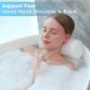 AEROiVi Luxury Bath Pillows for TubBath Pillow Bathtub Pillows for Head and Neck Support Bath Cushion Made from Soft Spacer Mesh Material with Suction Cups view 2