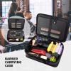 Segbeauty Barber Carrying Case, 11.8 x 8.5in Hair Styling Travel Tool Bag, Professional Salon Hair Cutting Grooming Kit Storage Organizer for Clippers, Scissors, Barber Supplies view 2