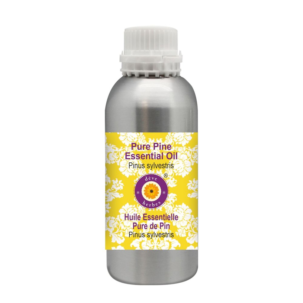 Deve Herbes Pure Pine Essential Oil (Pinus sylvestris) Steam Distilled 630ml (21 oz)