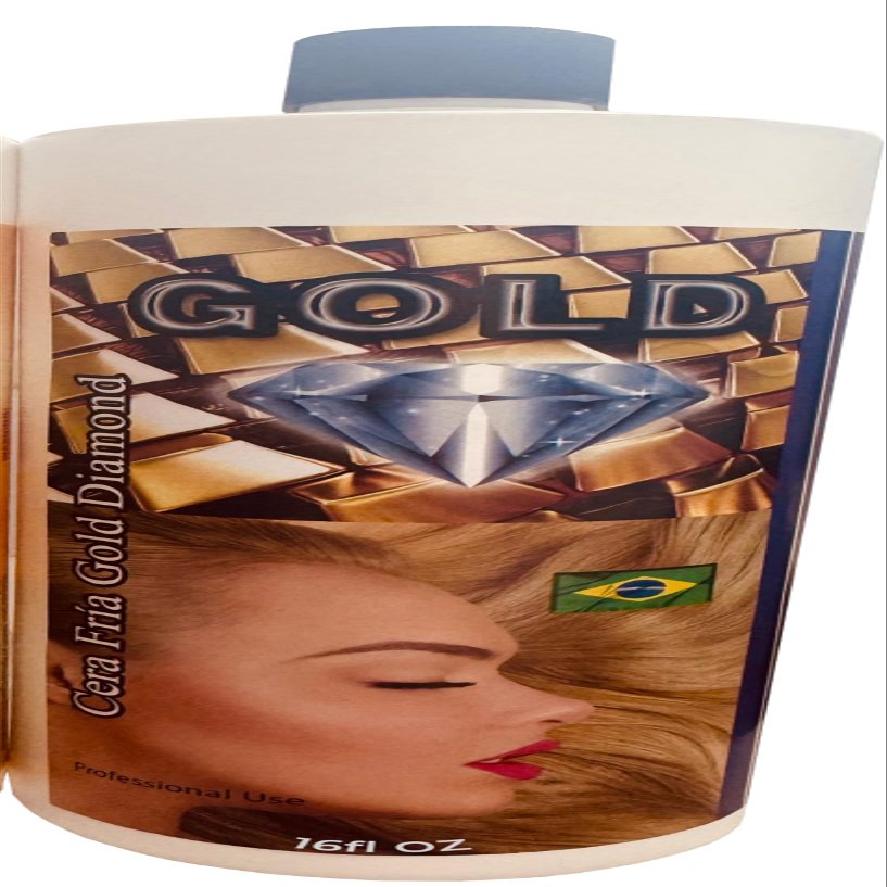 Cera Fria Gold Diamond Medio Litro Keratina Capilar Ultra Fuerte