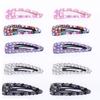 10 Pcs Fashion Rhinestone Snap Hair Clips Metal Alloy BB Clip Side Clip Hair Barrettes Hair Pins Styling Tool Accessories for Women (Random Color) (A#) view 1