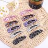 10 Pcs Fashion Rhinestone Snap Hair Clips Metal Alloy BB Clip Side Clip Hair Barrettes Hair Pins Styling Tool Accessories for Women (Random Color) (A#) view 3