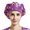 1pc Women's Bouffant Work Cap for Long Hair Ladies - Fuchsia view 1