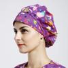 1pc Women's Bouffant Work Cap for Long Hair Ladies - Fuchsia view 2