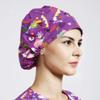 1pc Women's Bouffant Work Cap for Long Hair Ladies - Fuchsia view 3
