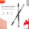 12 Packs Eyebrow Spoolie Brush and Angled Brow Brush, Multi-functional Mini tool for Tinting Angled Eyebrow, Suitable for Cream Gel (Silver) view 2