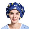 1pc Women's Bouffant Scrub Cap for Long Hair Ladies, Navy Dandelion, Free size view 1
