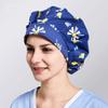 1pc Women's Bouffant Scrub Cap for Long Hair Ladies, Navy Dandelion, Free size view 2
