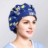 1pc Women's Bouffant Scrub Cap for Long Hair Ladies, Navy Dandelion, Free size view 3