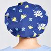 1pc Women's Bouffant Scrub Cap for Long Hair Ladies, Navy Dandelion, Free size view 4