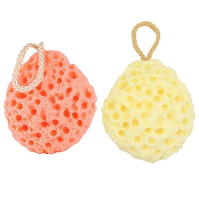 2pcs Loofah Body Sponge Seaweed Bath Sponge Bathtub Scrubber Body Loofah Mesh Bath Sponges Bath Back Scrubber Loofah Bath Body Scrubber Puff Child Sponge Ball Honeycomb