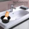 1Pc Men's Plastic Shaving Soap Bowl Reusable Shaving Mug Shaving Cup Smooth Shaving Mug Bowl for Shaving Soap and Cream, Black view 4