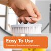 Superio Nail Brush for Cleaning Fingernails, Nail Scrubber Brush, Toe Foot Hands Fingernail Brush Cleaner- Small Scrub Brush- All-Purpose Stiff Cleaning Brush for Home, Kitchen, Work, White view 4
