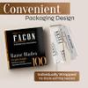 100 Facn Single Edge Razor Blades for Barber Straight Razor, Straight Razor Blades for Shaving, Platinum Japanese Stainless Steel for Smooth & Precise Shave, Premium Replacement Barber Razor Blade view 4