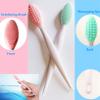 4 Pcs Lip Scrub Brush,Lip Scrubber Exfoliator, Double-Sided Silicone Lip Brush Tool for Men Women Lip Lightening,Lip Exfoliator Scrubber Tool for Dark Lips view 4